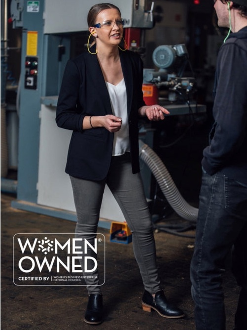 Xena Black Open-Front Blazer